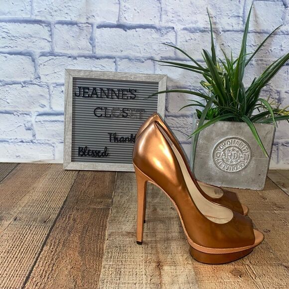 Brian Atwood Florencia peep toe pumps - Picture 1 of 16